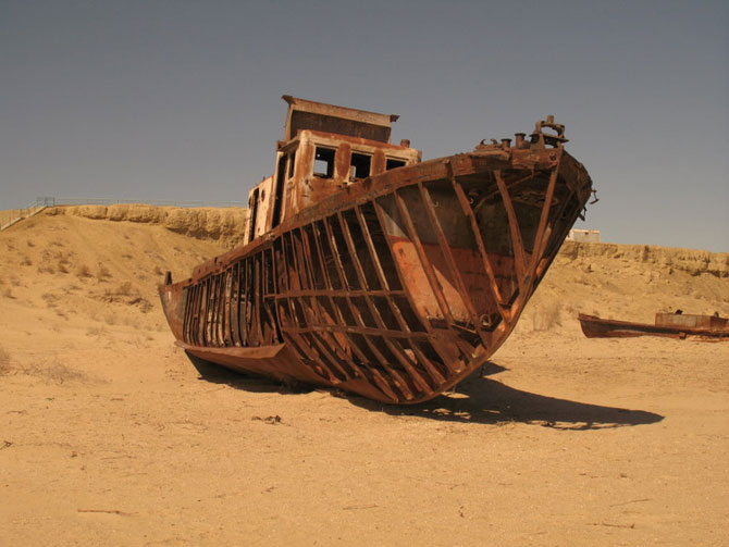 Стремительное высыхание Аральского моря