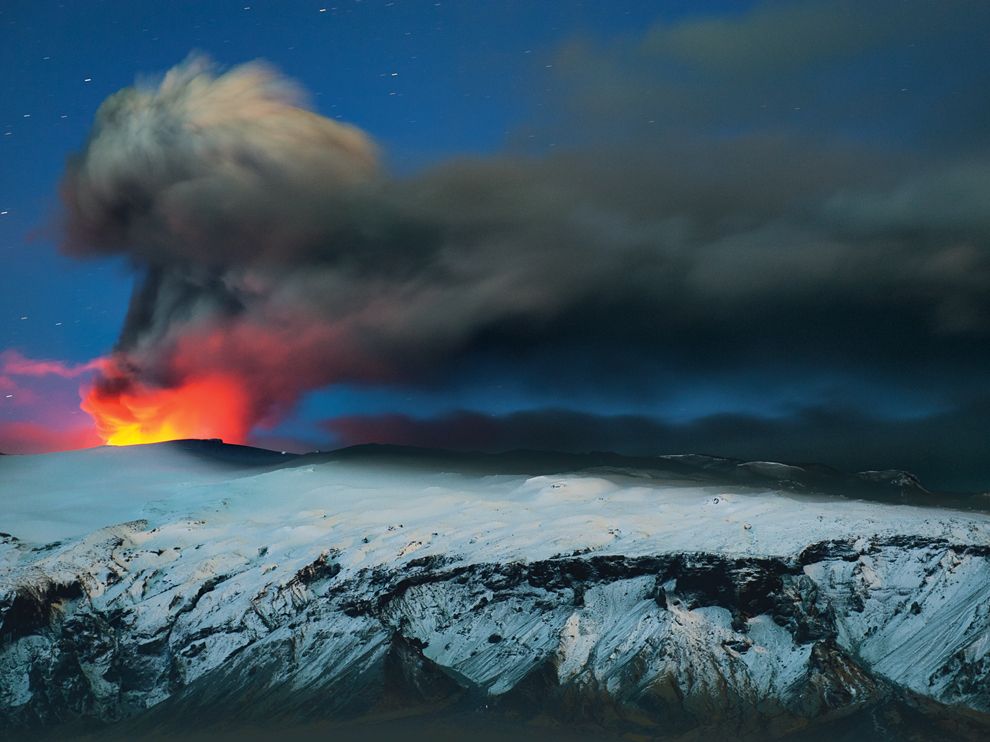 Picture of Eyjafjallajökull volcano in Iceland
