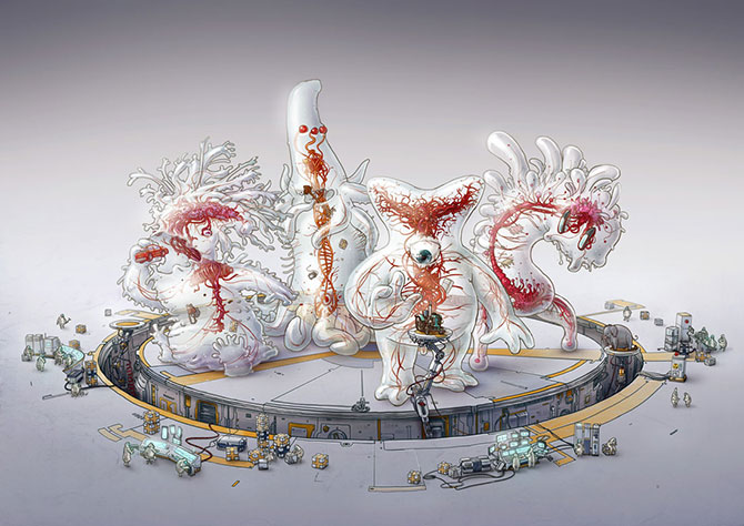 Замысловатые иллюстрации Михала Дзекана